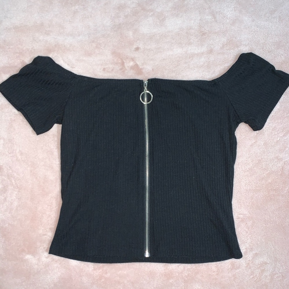 Off the shoulder crop top